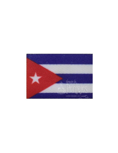 Aplicación bandera cuba 3x2cm