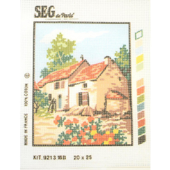 Kit petit point casa de pueblo