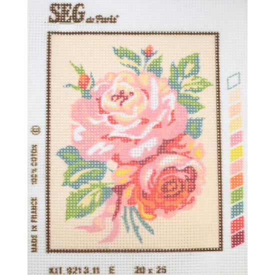 Kit petit point rosas