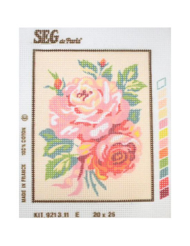 Kit petit point rosas