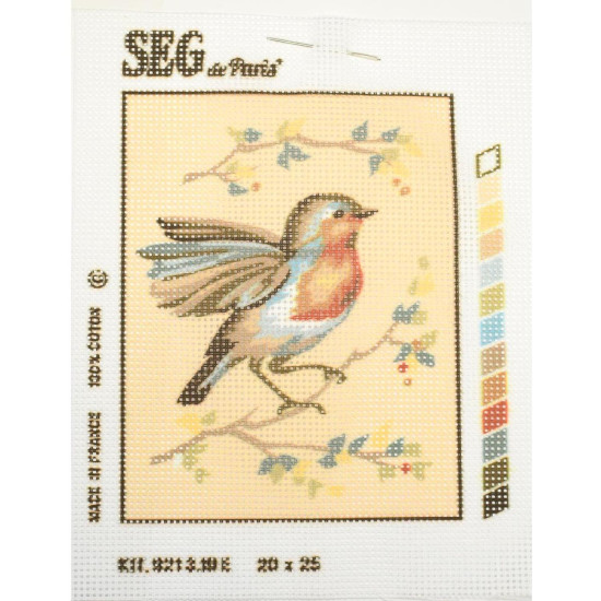 Kit petit point  pájaro...