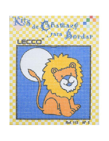 Kit petit point infantil león