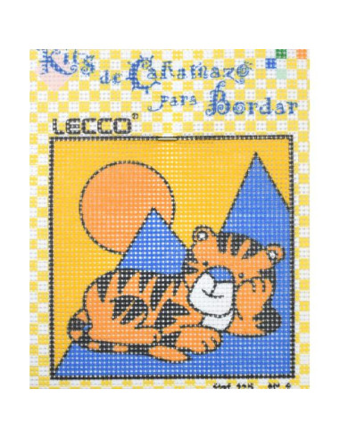 Kit petit point infantil tigre