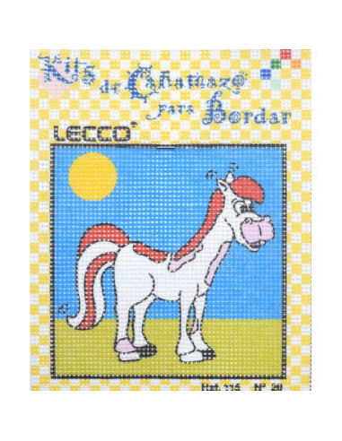 Kit petit point infantil caballo