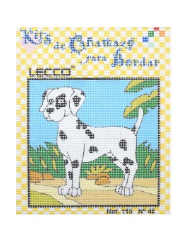 Kit petit point infantil perro