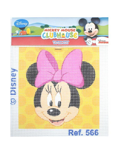 Kit petit point infantil minnie