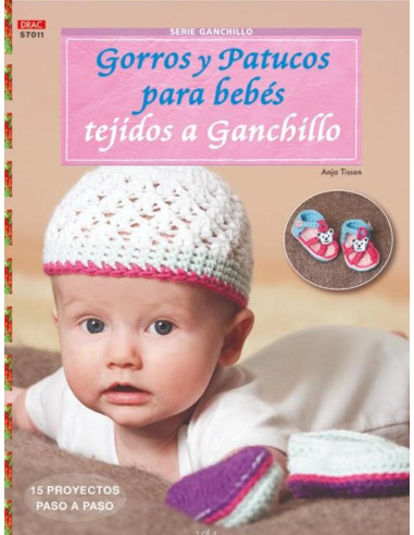 Gorros y patucos para bebés tejidos a...