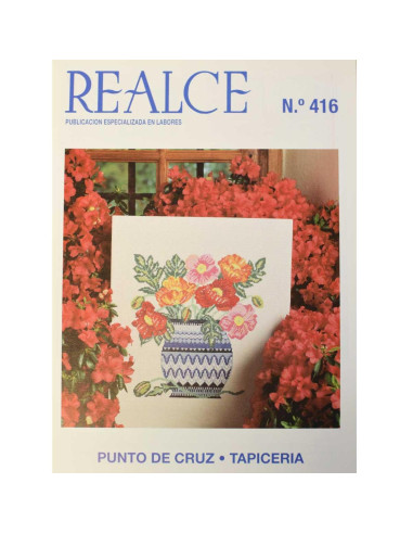 Realce punto de cruz tapicería nº416