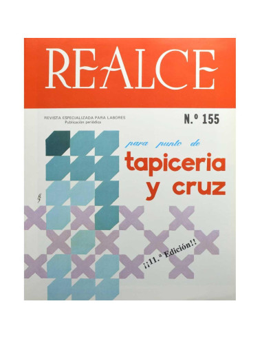 Realce punto de cruz tapicería