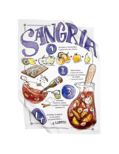 Paño cocina sangría