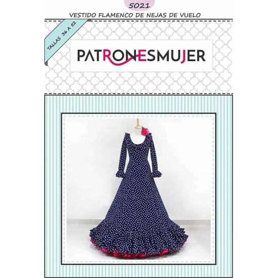 Patrón vestido flamenca 5021