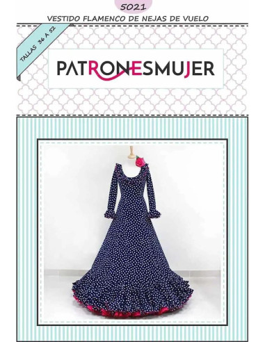 Patrón vestido flamenca 5021