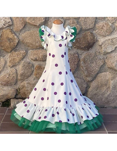 Patrón vestido flamenca infantil 9838