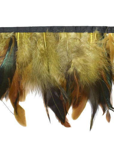 Fleco de plumas bicolor 14cm