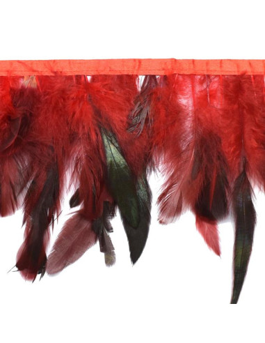 Fleco de plumas bicolor 14cm