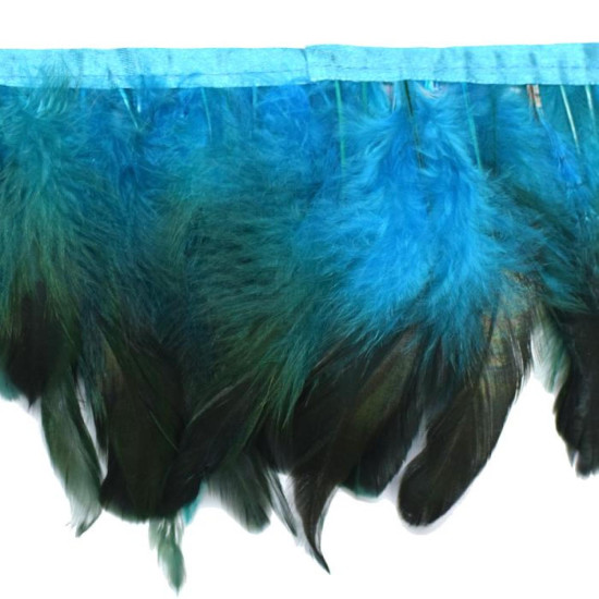 Fleco de plumas bicolor 14cm