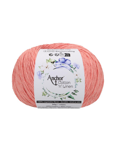 Ovillo anchor cotton linen 50gr