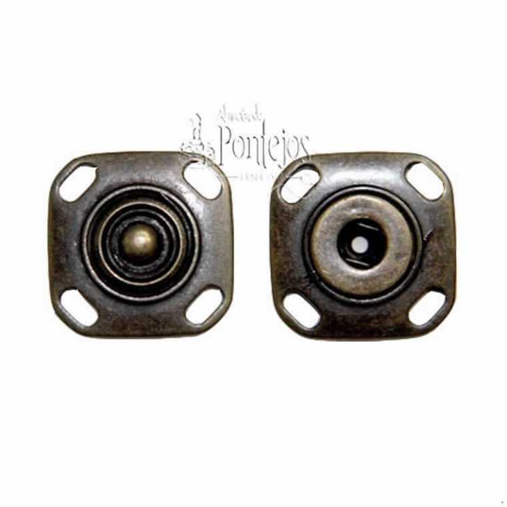 Automático cuadrado metal | Mercería Online Pontejos