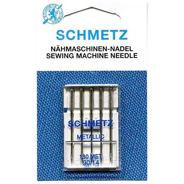 Aguja schmetz metallic nº90 talón plano | Mercería Online Pontejos