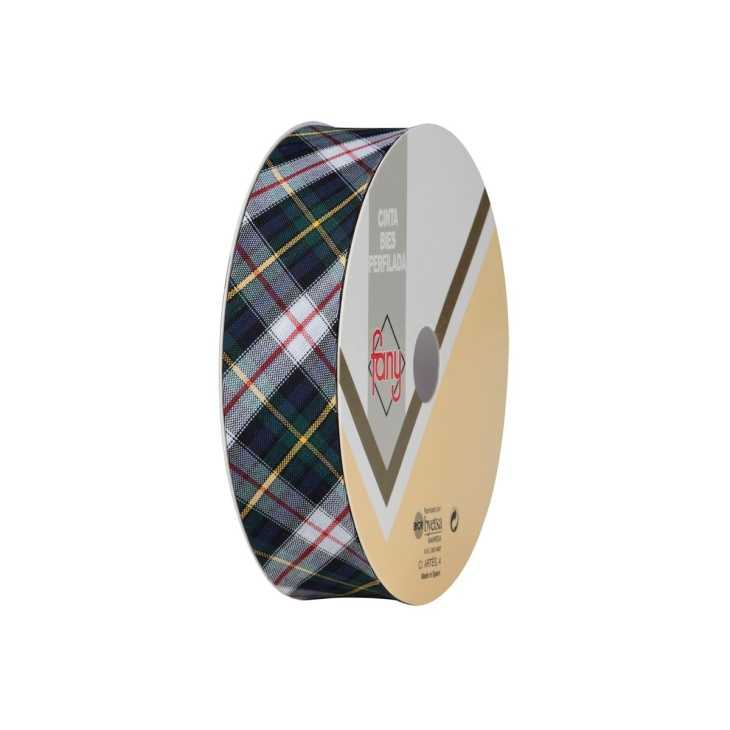 Plaid bias tape 30mm | Pontejos Online Haberdashery