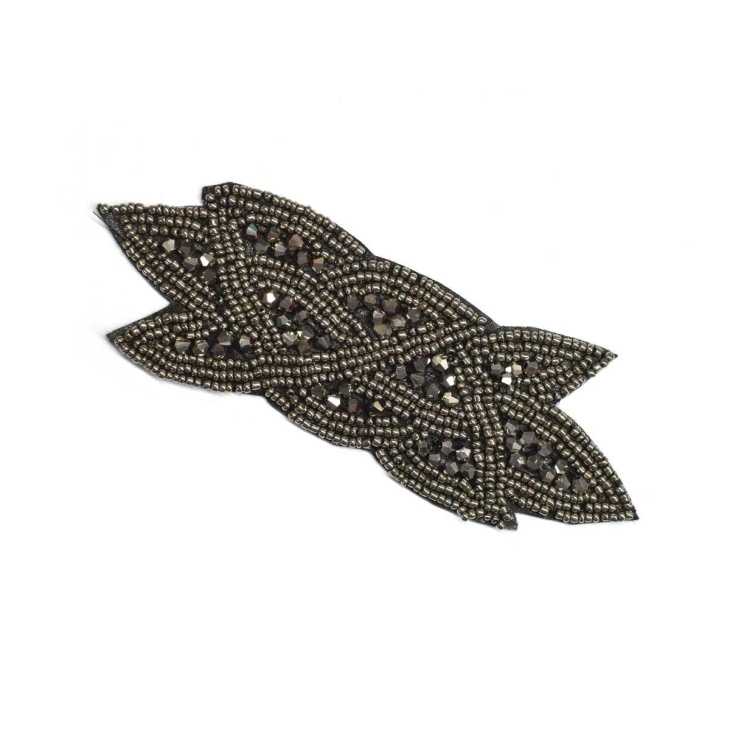 Leaf rhinestones appliqué : Mercería Online Pontejos