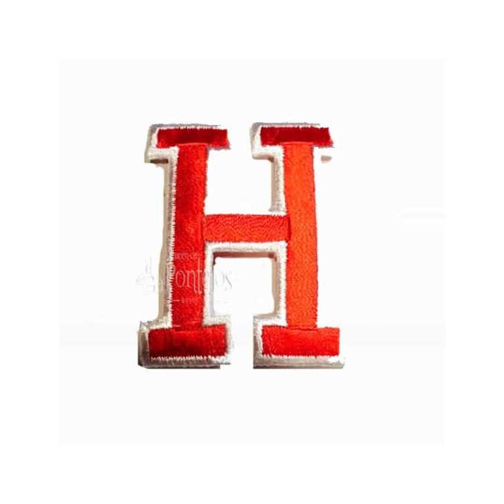 Square letter h appliqué : Mercería Online Pontejos