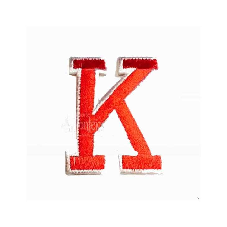 Aplicación letra k cuadrada | Mercería Online Pontejos