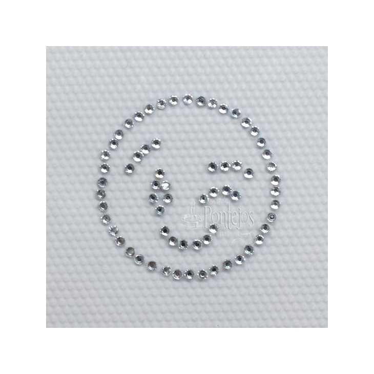 Hot melt adhesive rhinestone wink application | Mercería Online Pontejos