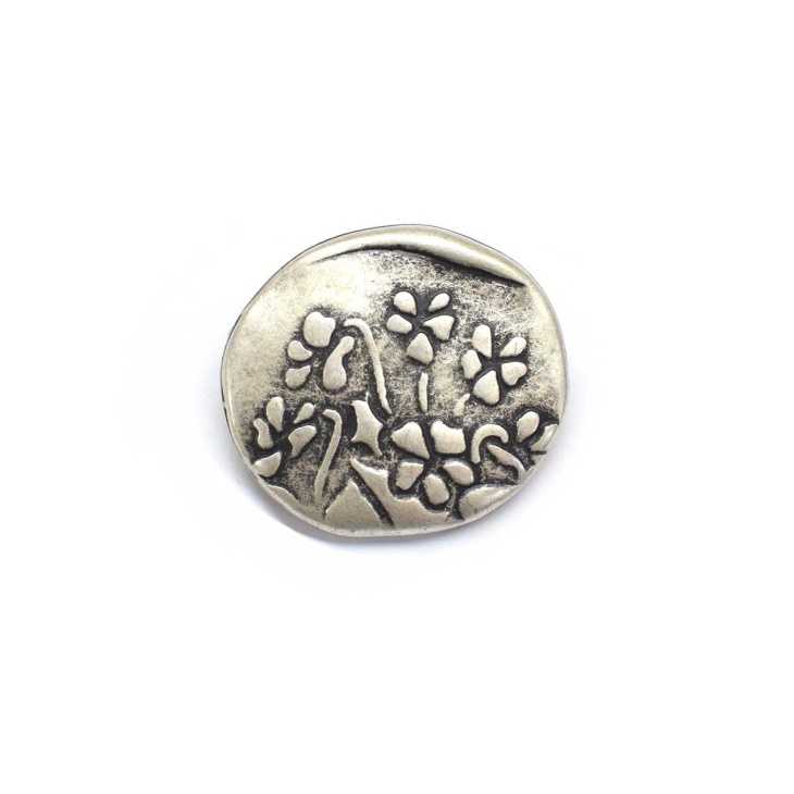 Metal flower vase button | Mercería Online Pontejos