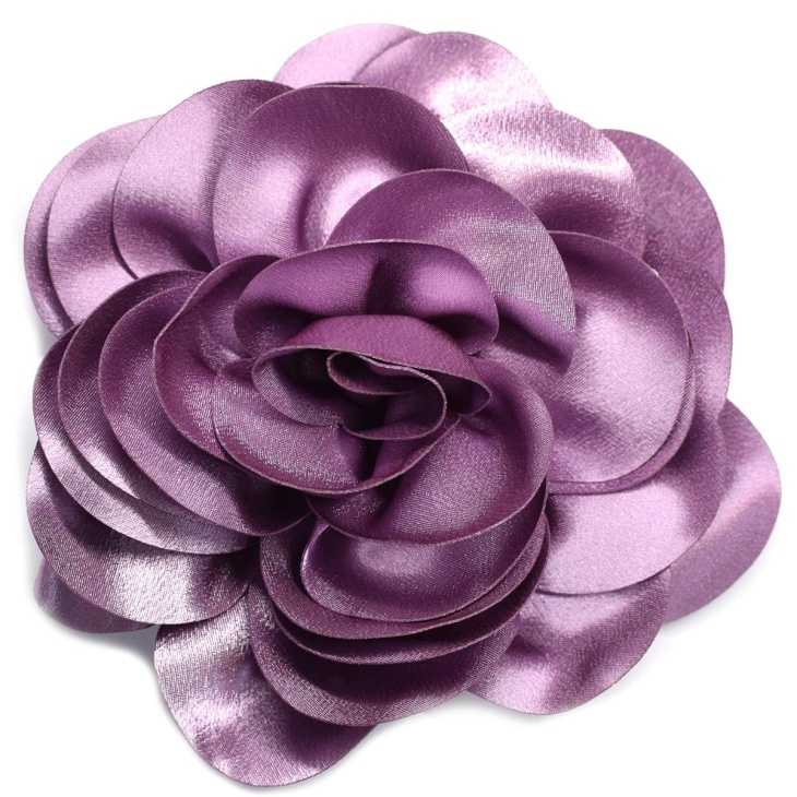 Satin flower with glitter 18cm | Online Haberdashery Pontejos