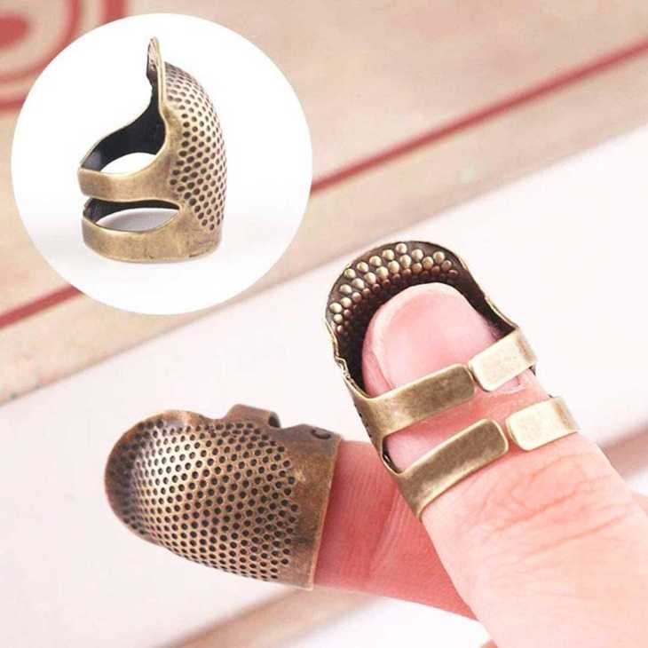 Vintage open metal thimble : Mercería Online Pontejos