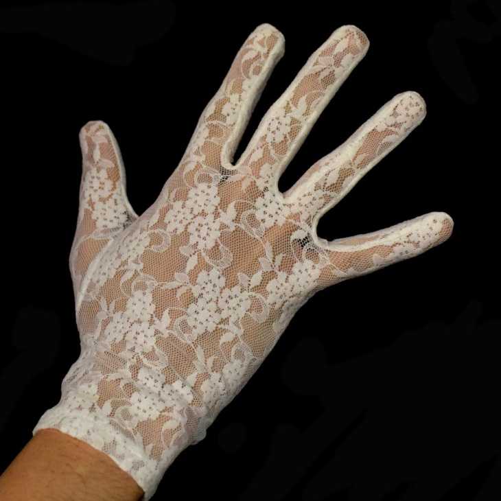 Guantes de encaje corto | Mercería Online Pontejos