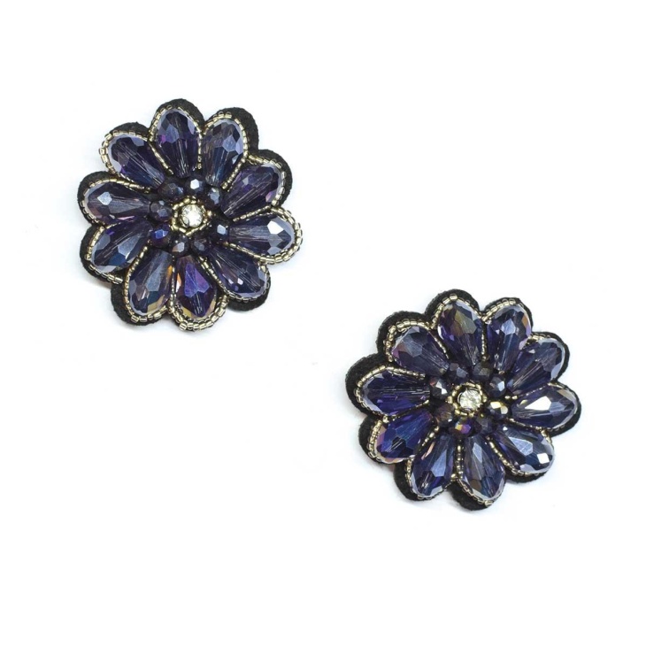 Adorno zapato flor de piedras | Mercería Online Pontejos