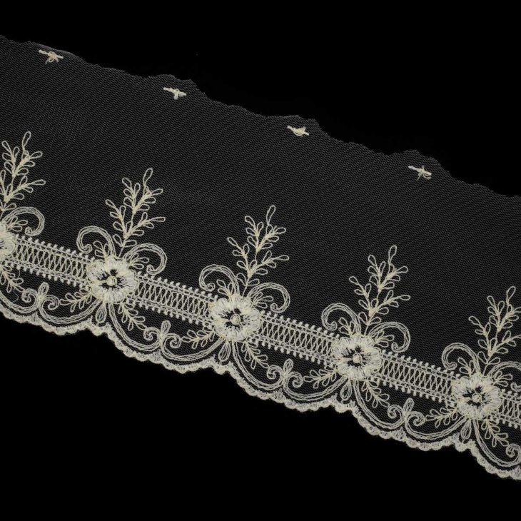 Embroidered tulle 2089 | Merceria Online Pontejos