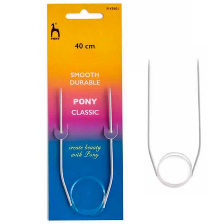 Aguja circular calcetines 40cm pony | Mercería Online Pontejos