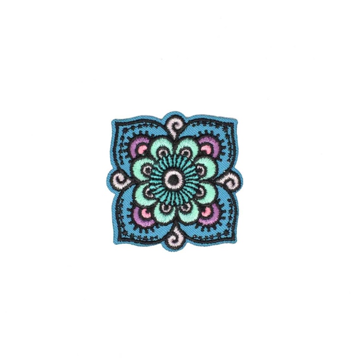 Self-adhesive square flower patch : Mercería Online Pontejos