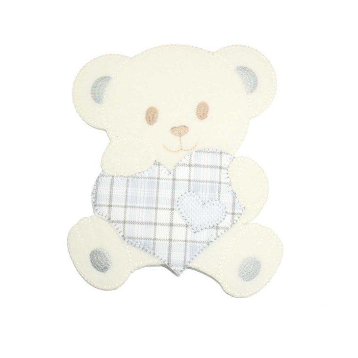 Thermoadhesive patch heart bear | Mercería Online Pontejos