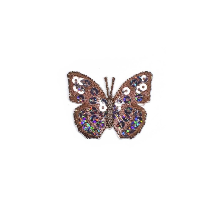 Parche termoadhesivo mariposa lentejuelas | Mercería Online Pontejos