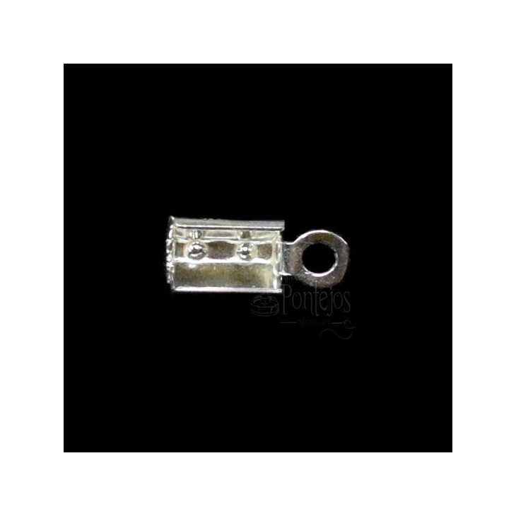 Rectangular sterling silver terminal | Mercería Online Pontejos