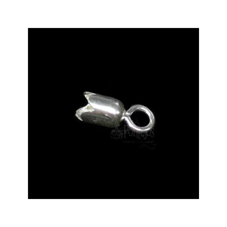 Sterling silver open ball terminal | Merceria Online Pontejos