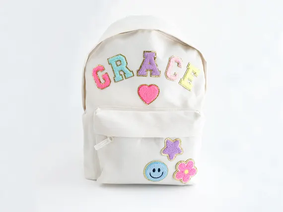 mochila personalizada letras